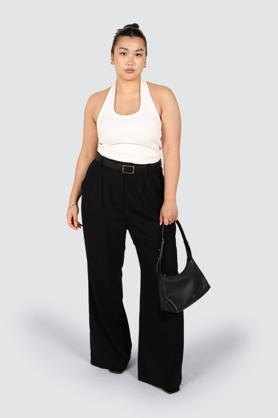 ARIE LINEN PANTS BLACK - Fayt The Label