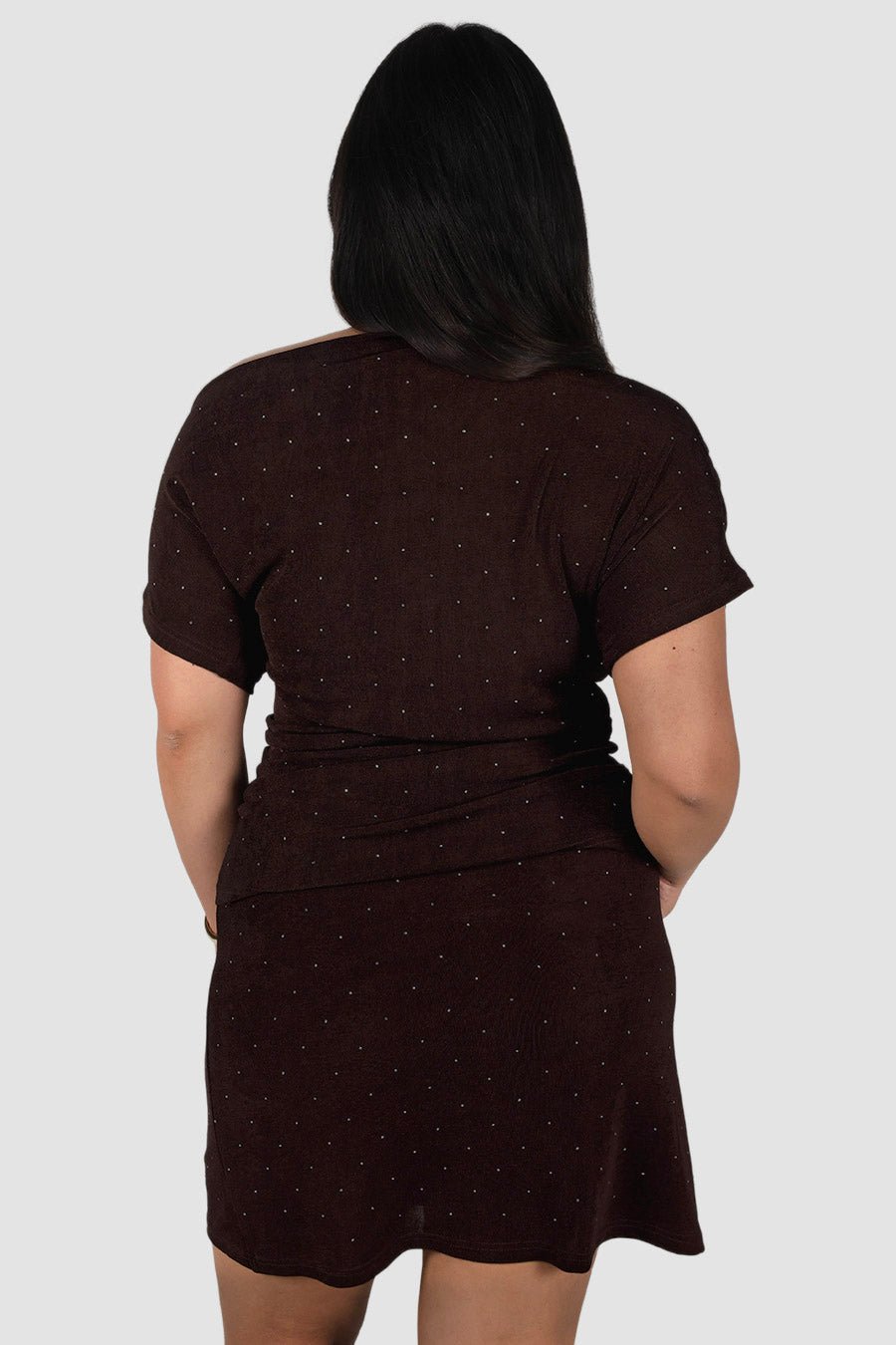 AVENDI TOP ESPRESSO SPARKLE - Fayt The Label