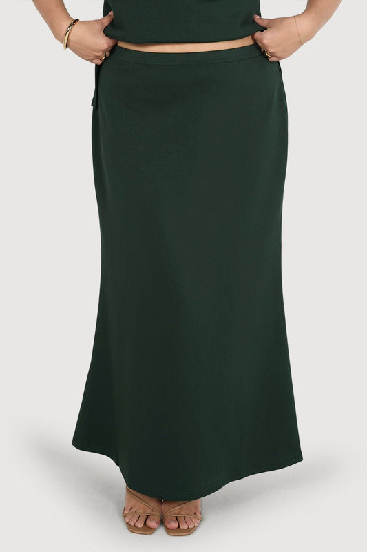 CALAIS SKIRT DEEP GREEN - Fayt The Label