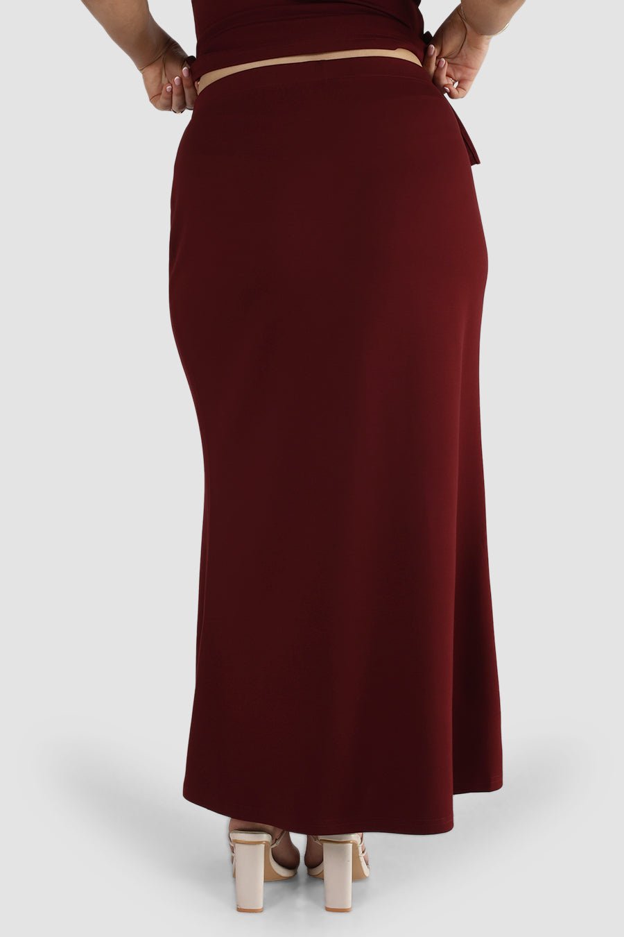 CALAIS SKIRT MERLOT - Fayt The Label