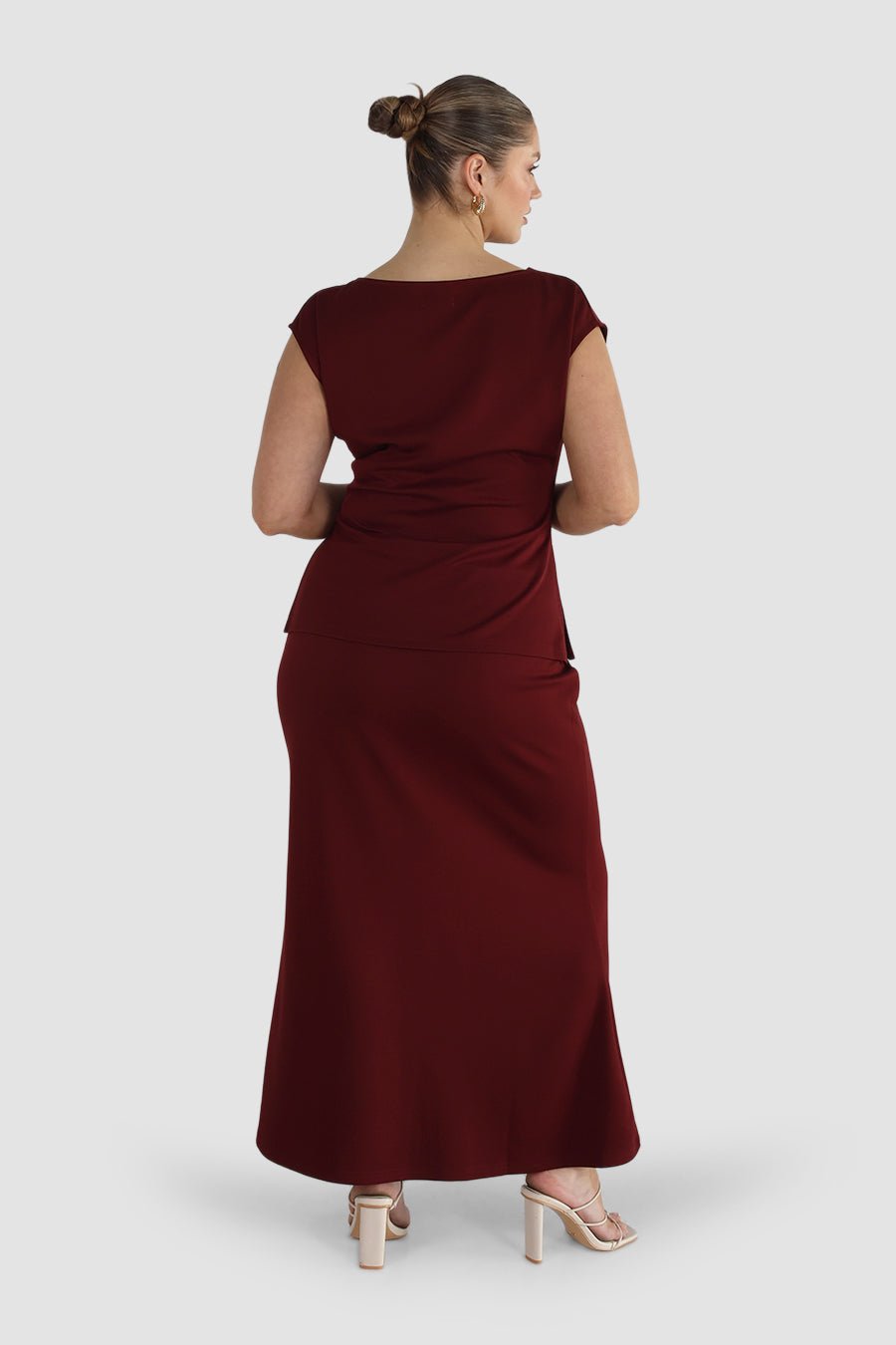 CALAIS SKIRT MERLOT - Fayt The Label