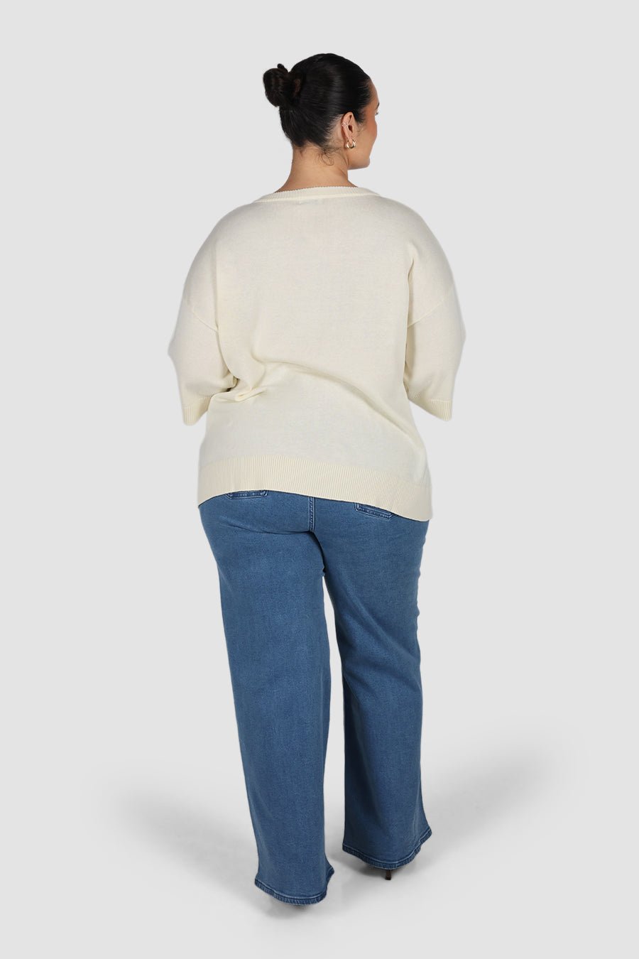 CALDER KNIT TOP MILK - Fayt The Label