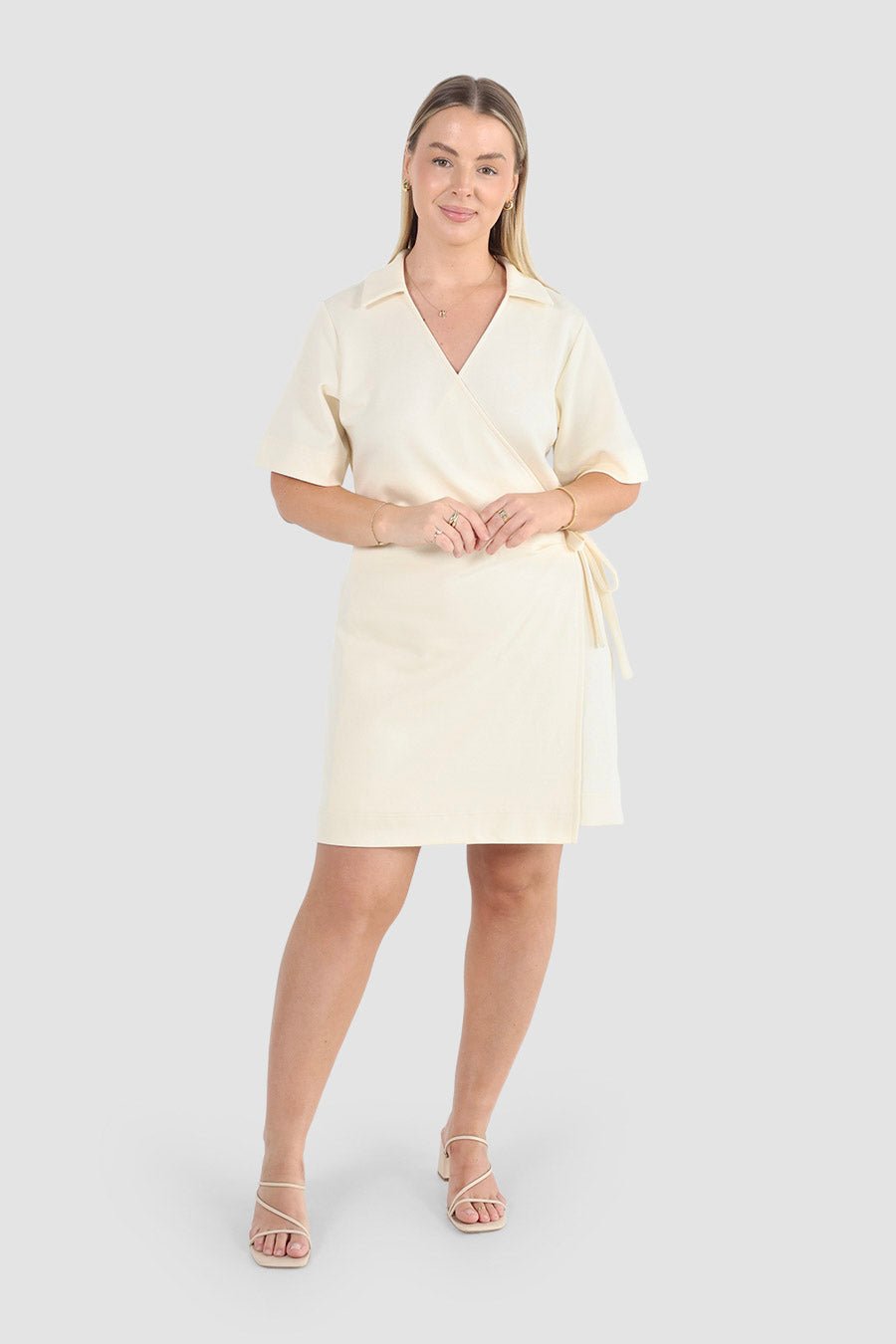CASA WRAP DRESS MILK - Fayt The Label