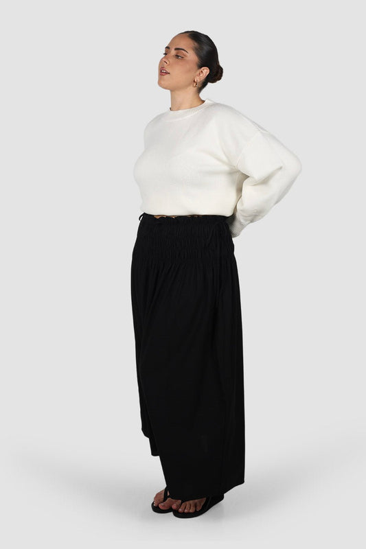 CASSIDY MAXI SKIRT BLACK - Fayt The Label