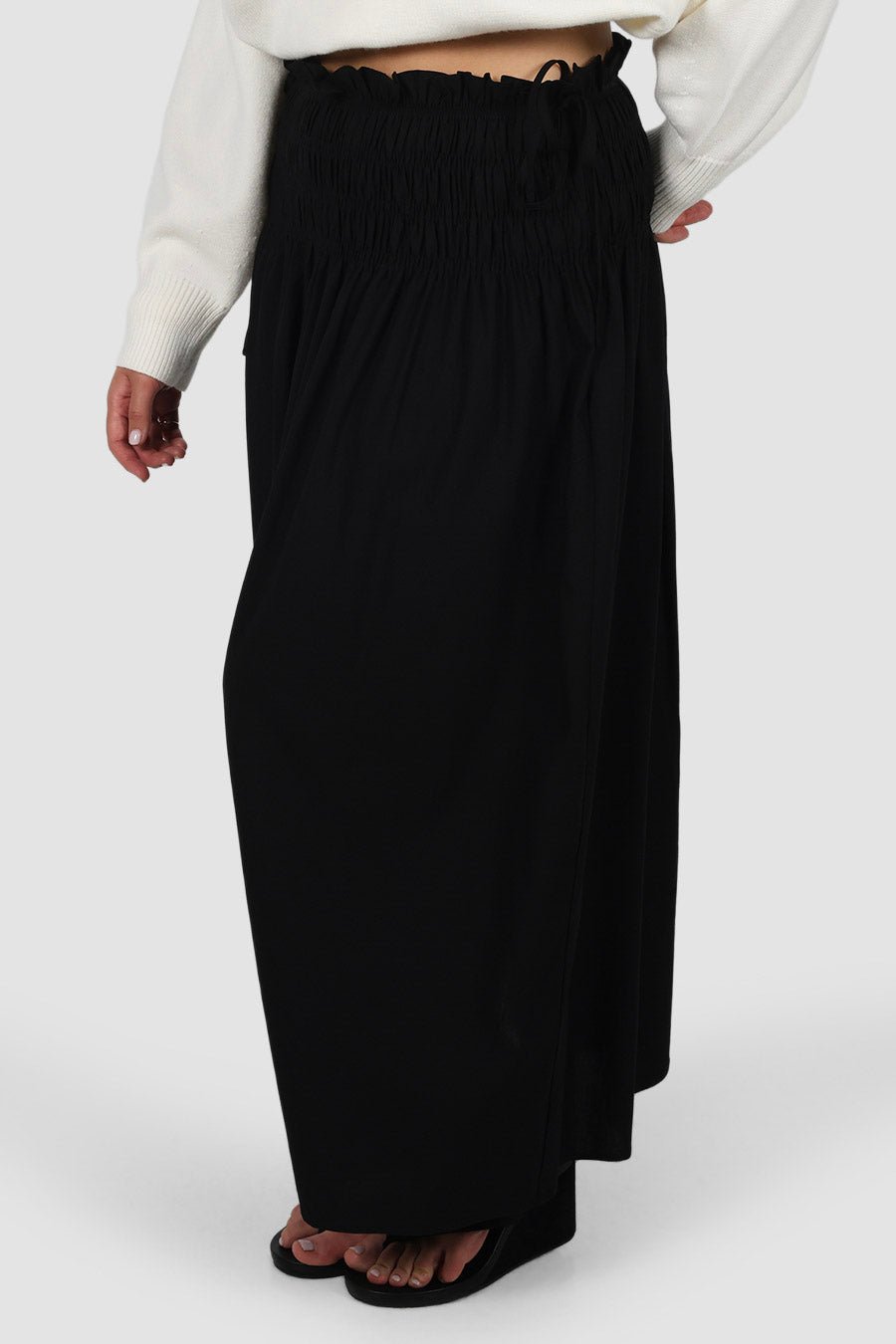 CASSIDY MAXI SKIRT BLACK - Fayt The Label
