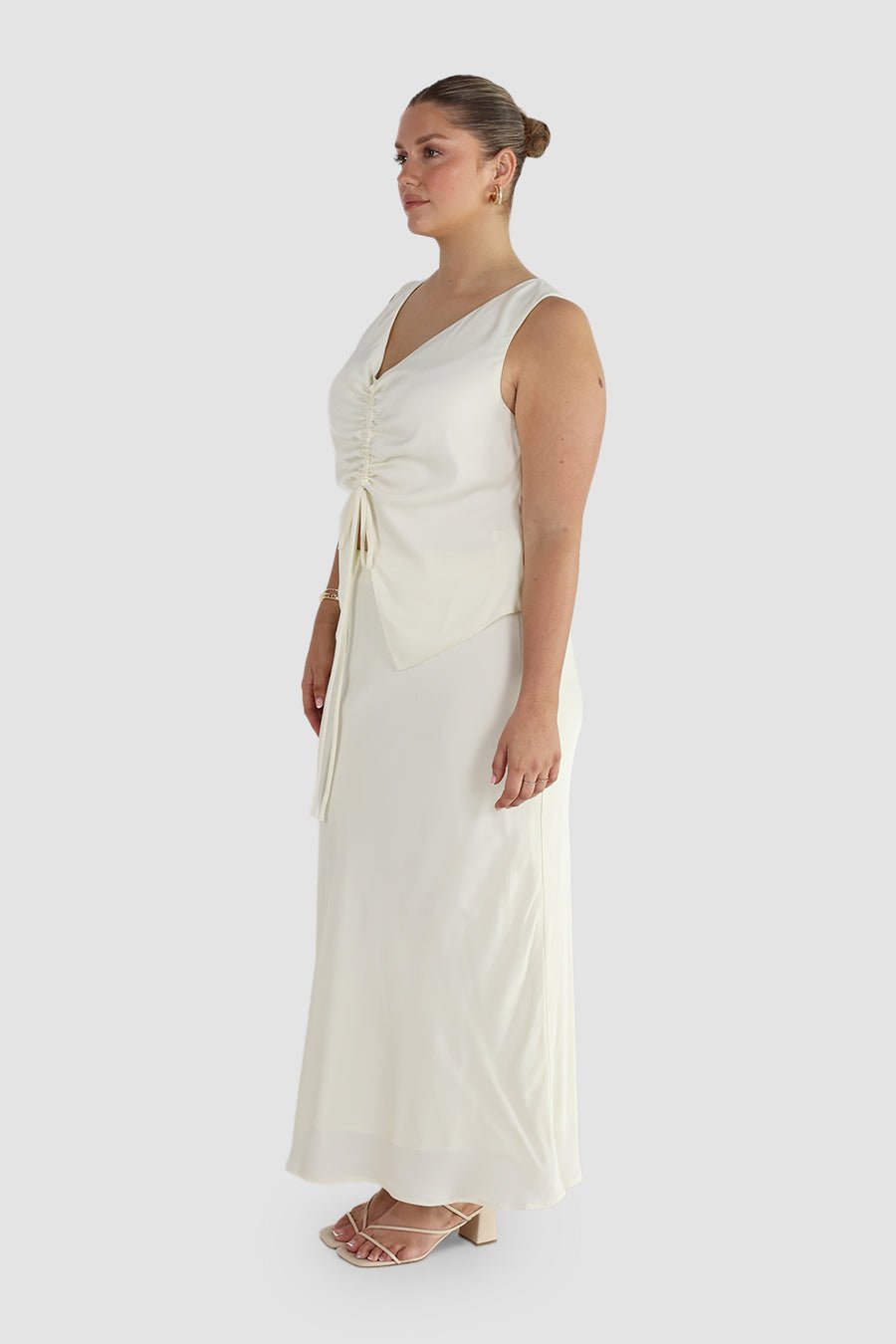 CELENE SKIRT IVORY - Fayt The Label