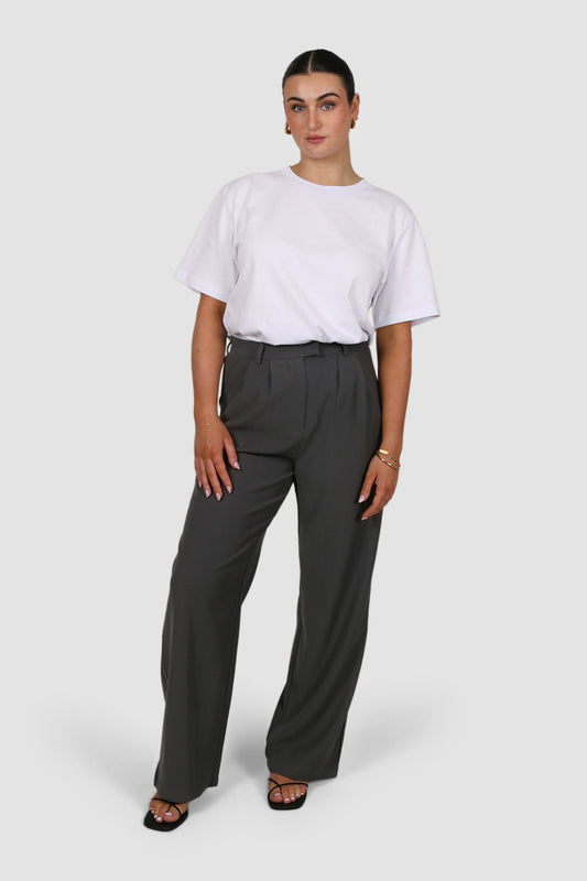 DOWNTOWN PANT CHARCOAL TALL FIT - Fayt The Label