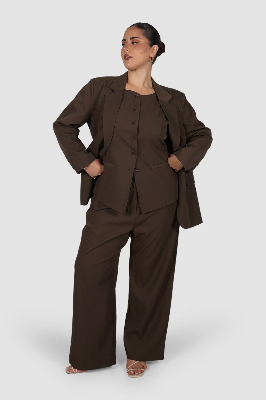 DOWNTOWN PANT CHOCOLATE - Fayt The Label