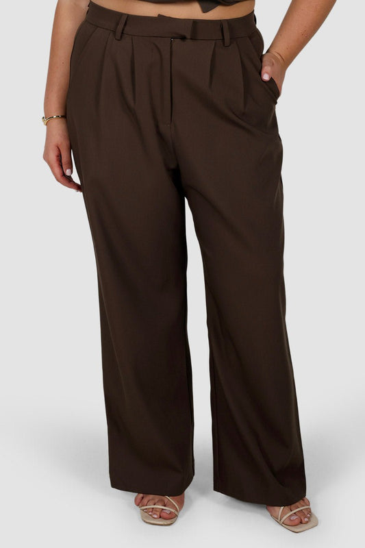 DOWNTOWN PANT CHOCOLATE - Fayt The Label