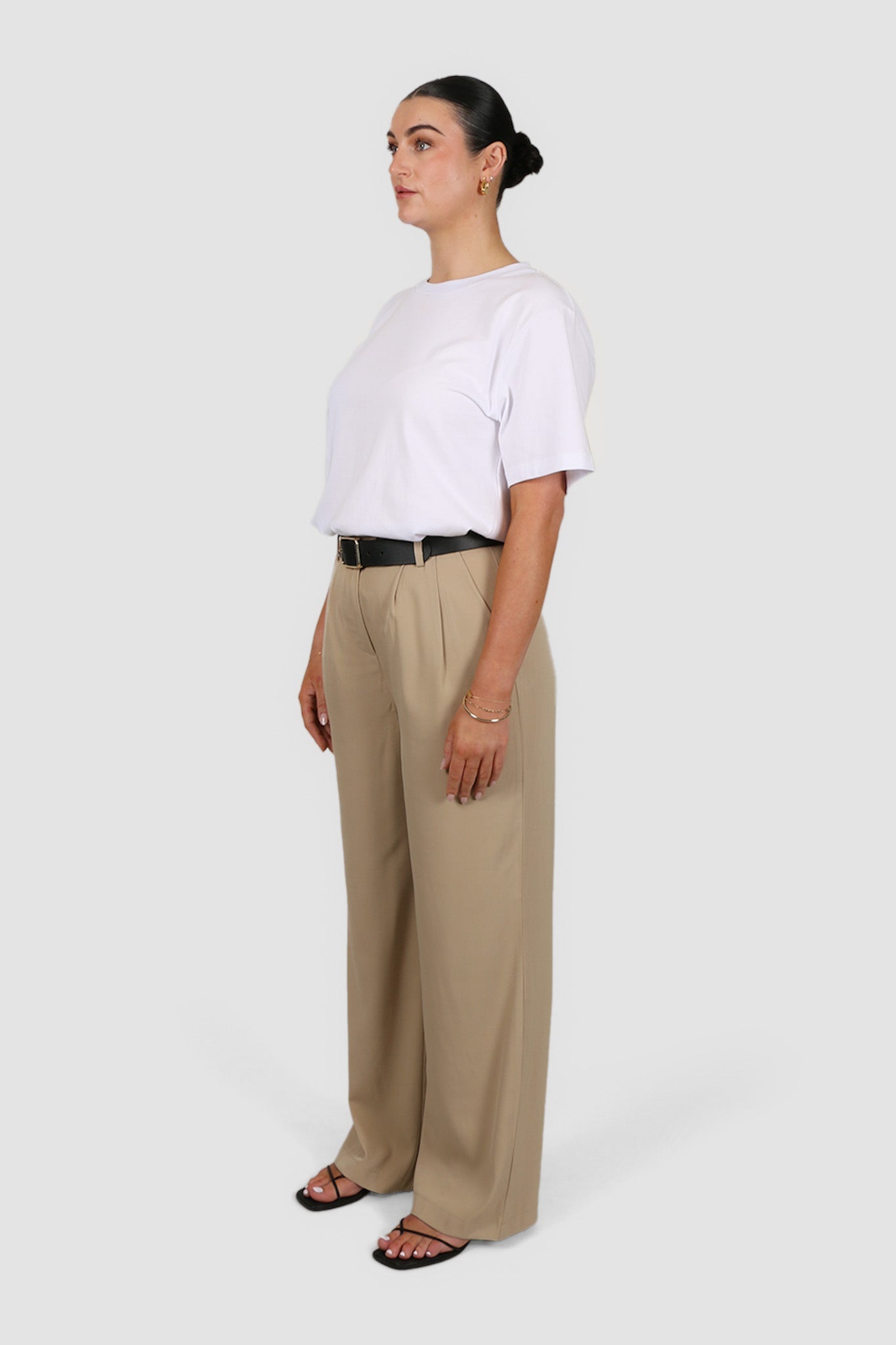 DOWNTOWN PANT COFFEE TALL FIT - Fayt The Label