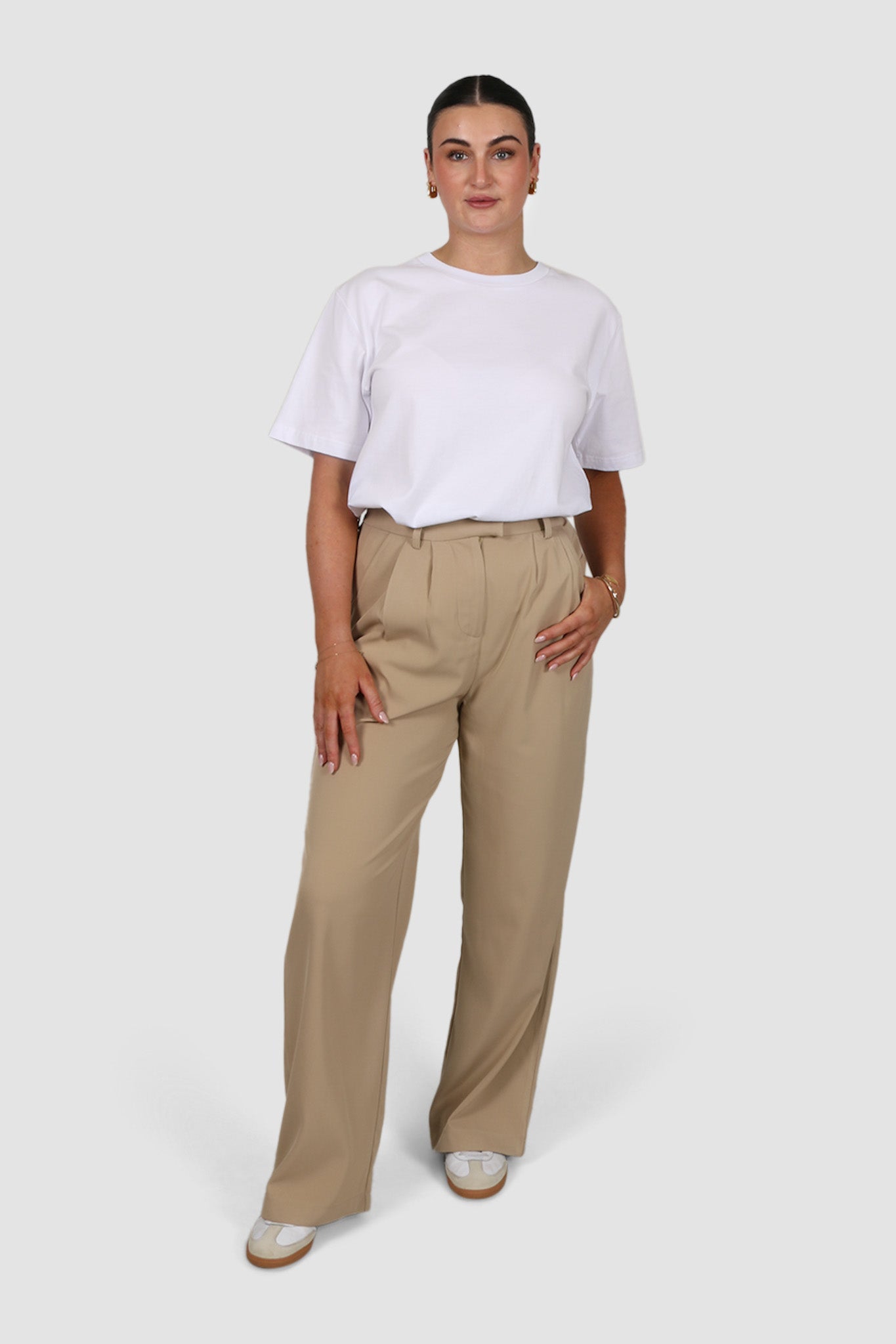 DOWNTOWN PANT COFFEE TALL FIT - Fayt The Label