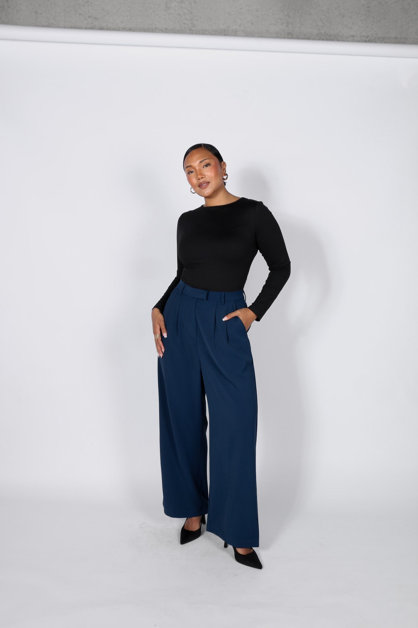 DOWNTOWN PANT DEEP OCEAN - Fayt The Label