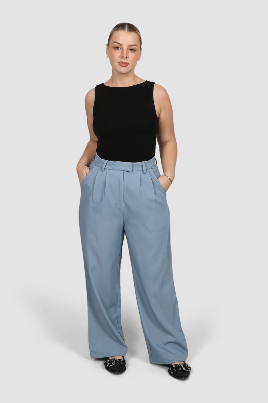 DOWNTOWN PANT STEEL - Fayt The Label