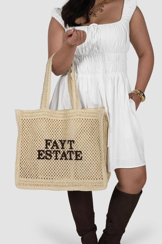 FAYT ESTATE WOVEN BAG NATURAL - Fayt The Label