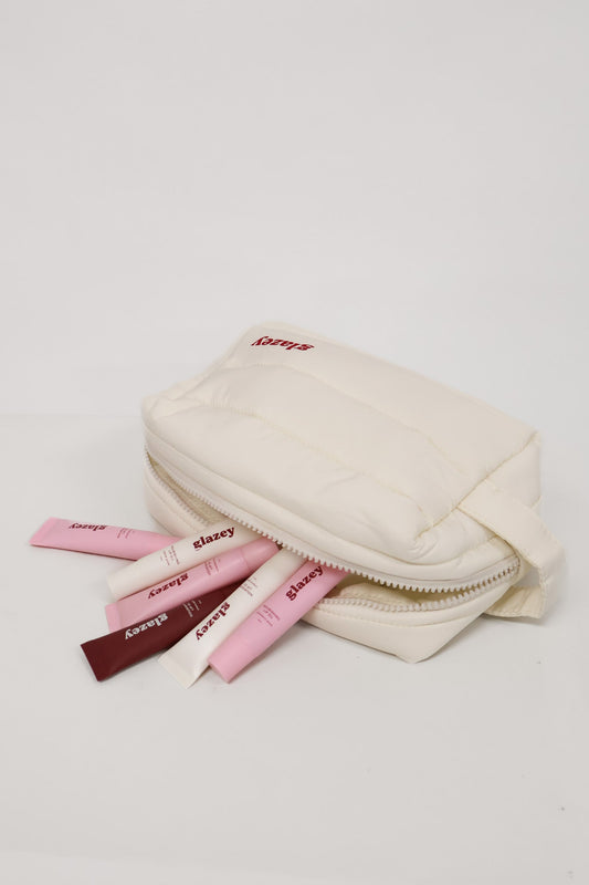 GLAZEY MAKEUP BAG CREAM - Fayt The Label