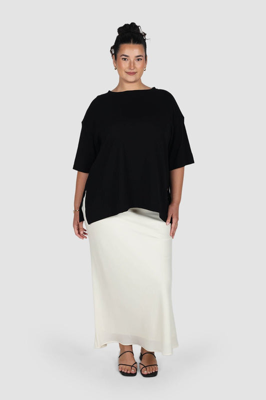 HAVEN OVERSIZED TEE BLACK - Fayt The Label