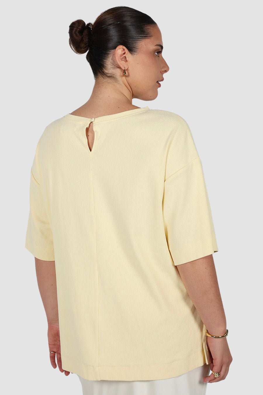 HAVEN OVERSIZED TEE BUTTER - Fayt The Label