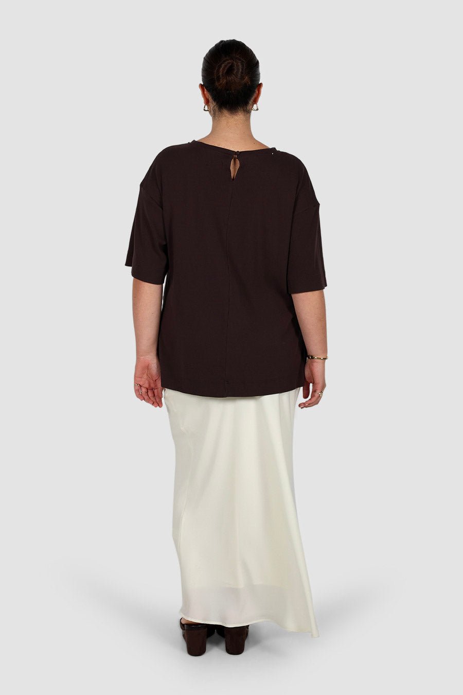 HAVEN OVERSIZED TEE CHOCOLATE - Fayt The Label