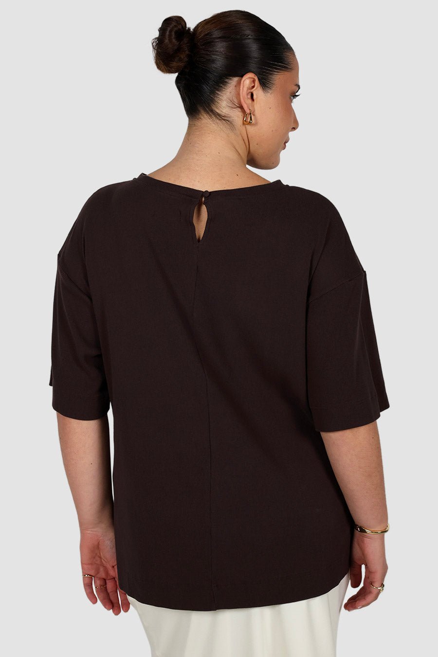 HAVEN OVERSIZED TEE CHOCOLATE - Fayt The Label