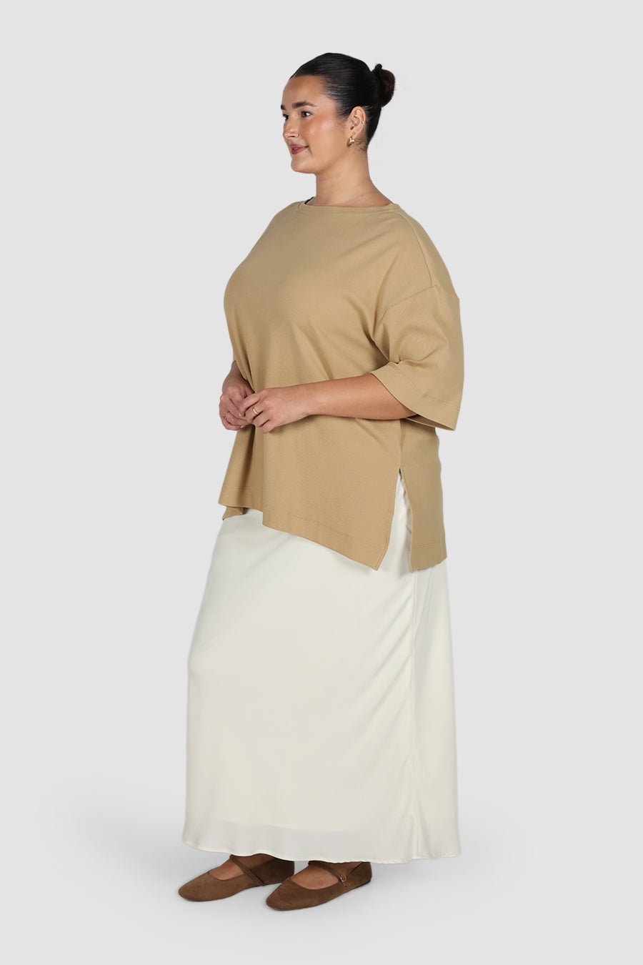HAVEN OVERSIZED TEE NEUTRAL - Fayt The Label