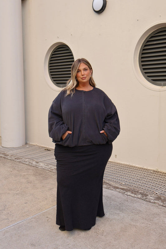 INDI SKIRT CHARCOAL - Fayt The Label