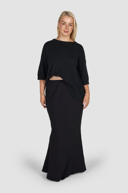 INDI SKIRT CHARCOAL - Fayt The Label