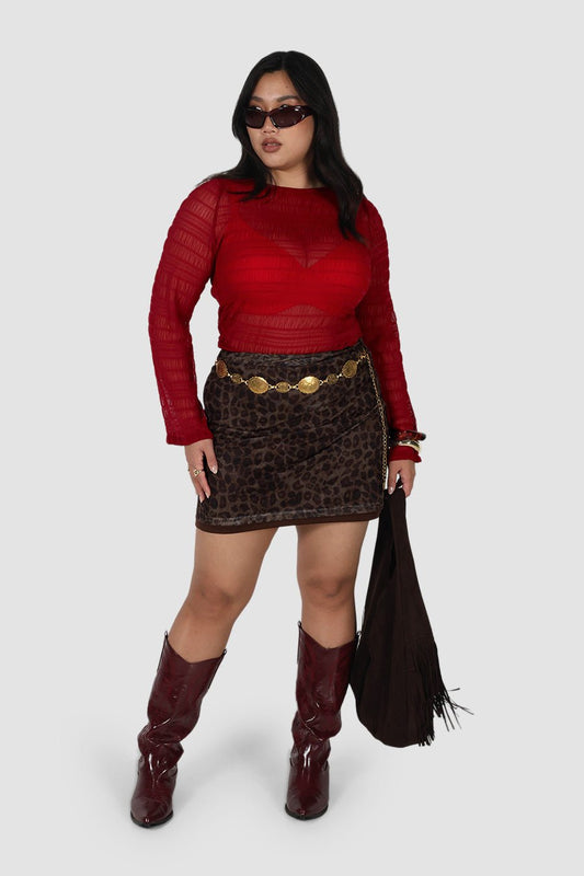 IVARA TOP DEEP RED - Fayt The Label