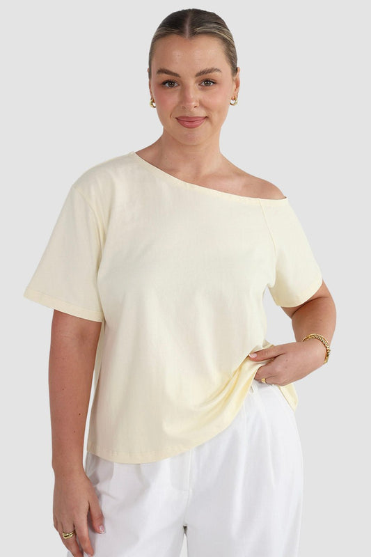 KNOX TEE SOFT BUTTER - Fayt The Label
