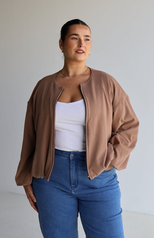 LAKIN BOMBER JACKET MOCHA - Fayt The Label