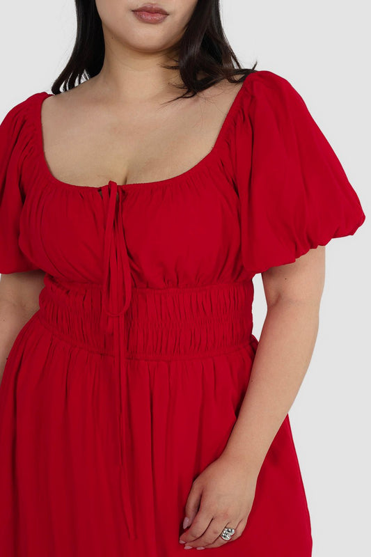 LUMA DRESS RED - Fayt The Label