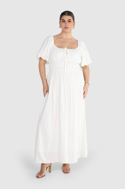 LUMA DRESS WHITE - Fayt The Label