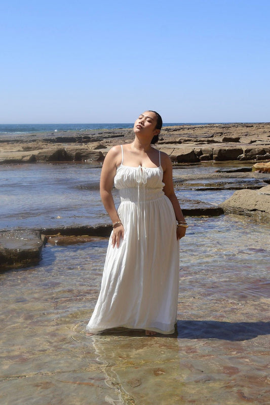 LUNARA MAXI DRESS WHITE - Fayt The Label