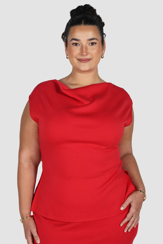 MARGO TOP RED - Fayt The Label
