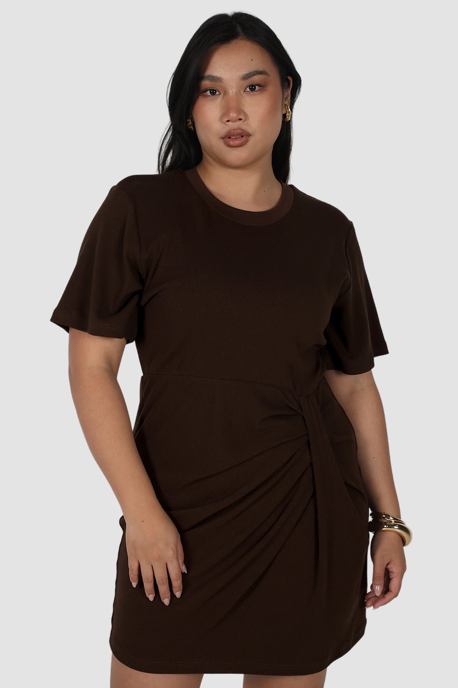 MARNIE MINI DRESS ESPRESSO - Fayt The Label