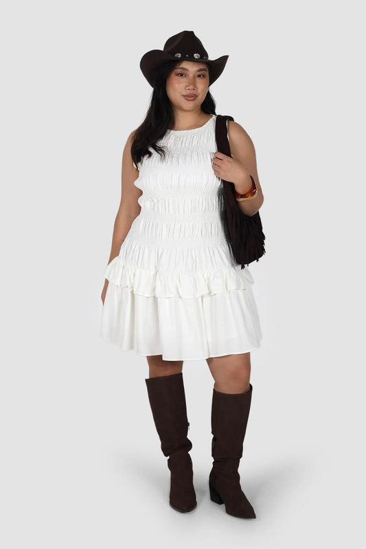 NARAH DRESS WHITE - Fayt The Label