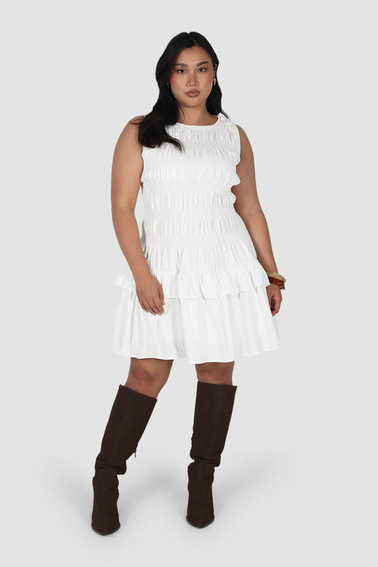 NARAH DRESS WHITE - Fayt The Label