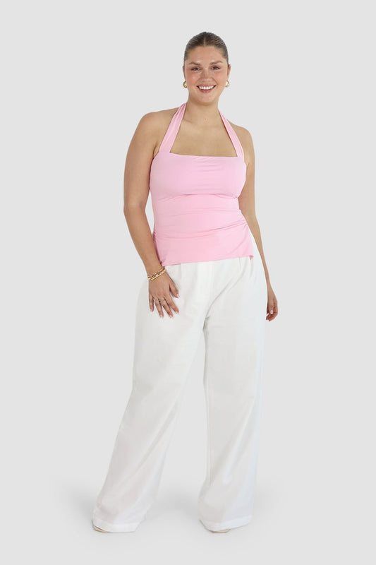 OVIE HALTER TOP PINK - Fayt The Label