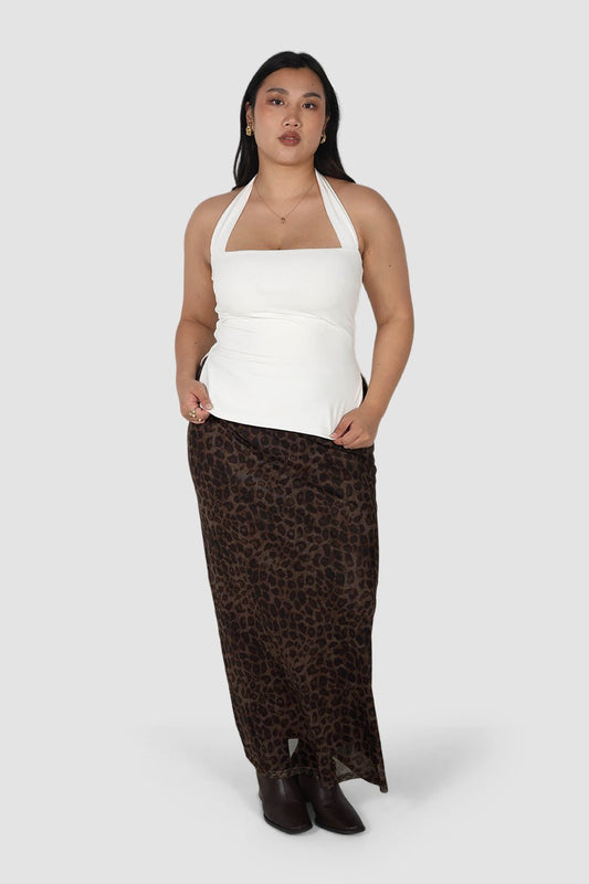 OVIE HALTER TOP WHITE - Fayt The Label