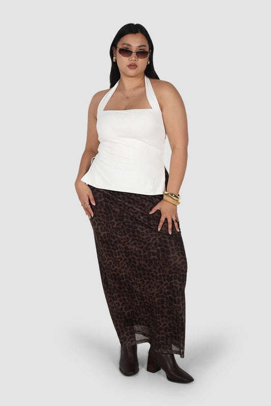 OVIE HALTER TOP WHITE - Fayt The Label