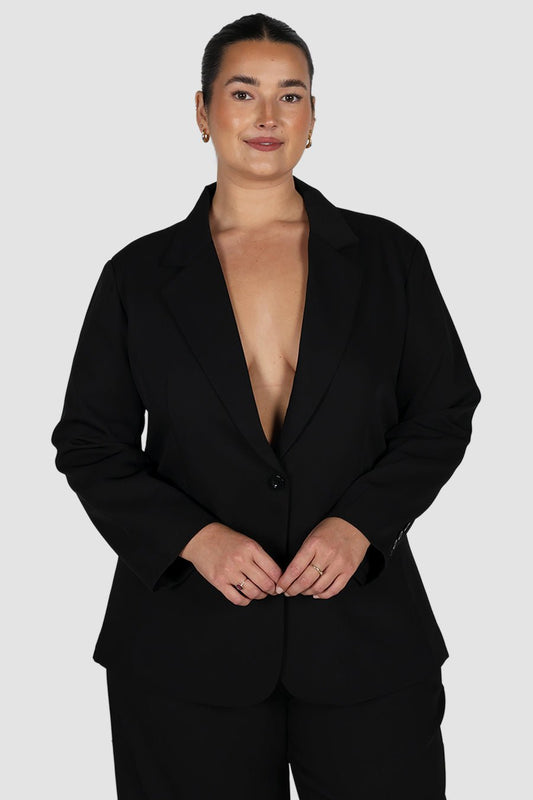 PORSCHA BLAZER BLACK - Fayt The Label
