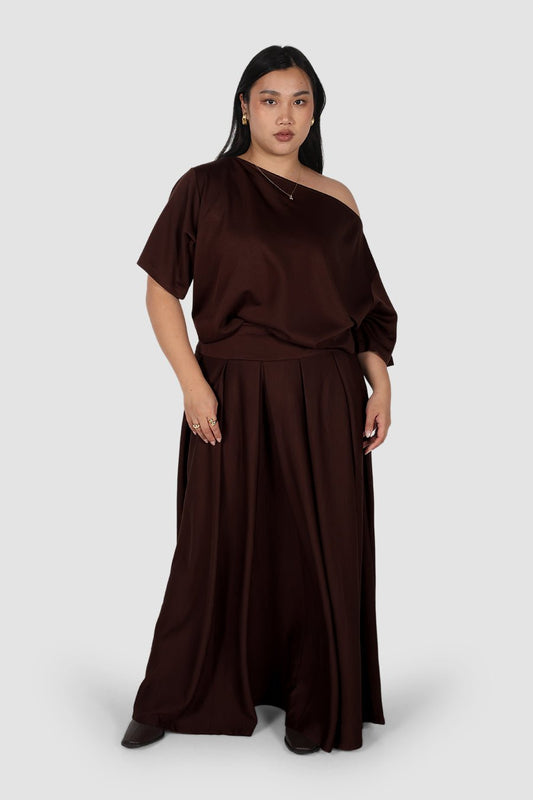 REIGN SKIRT ESPRESSO - Fayt The Label