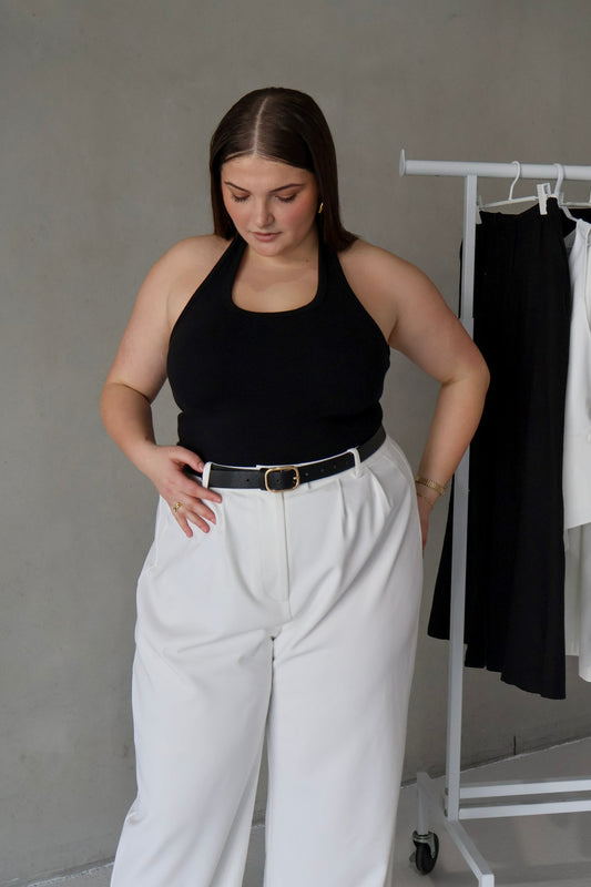 RENNA HALTER TOP BLACK - Fayt The Label