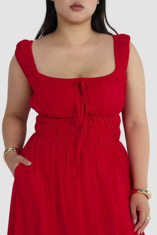 ROUX DRESS RED - Fayt The Label