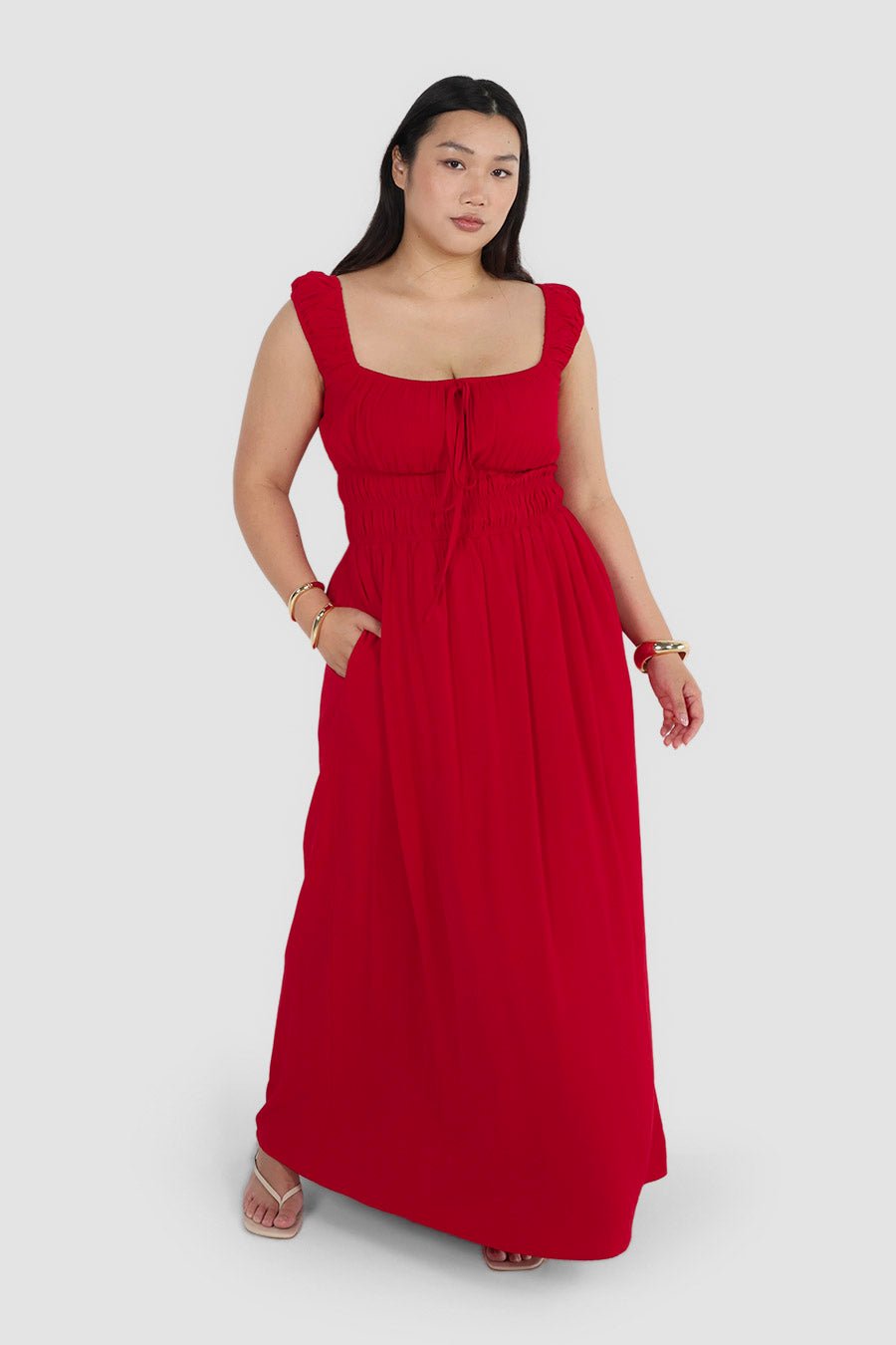 ROUX DRESS RED - Fayt The Label