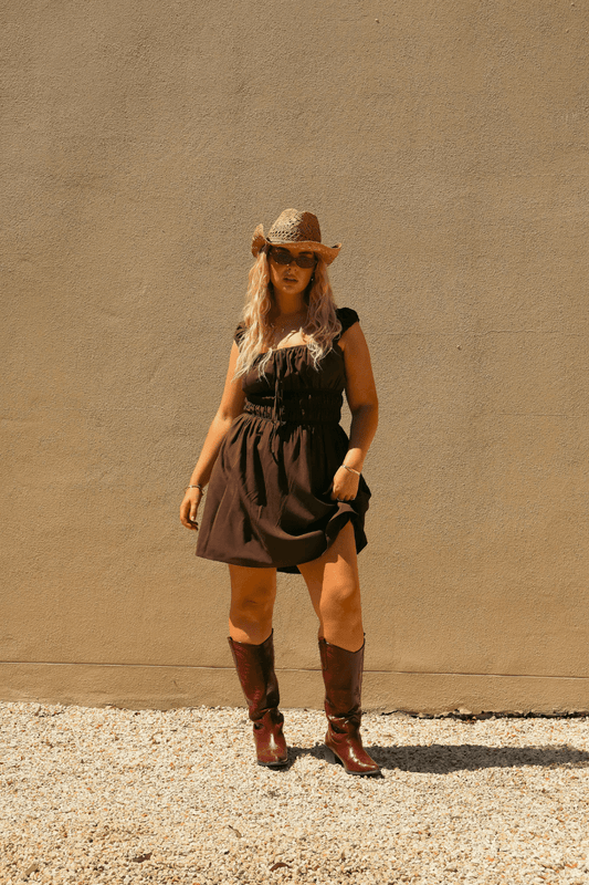 ROUX MINI DRESS ESPRESSO - Fayt The Label