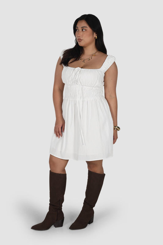 ROUX MINI DRESS WHITE - Fayt The Label