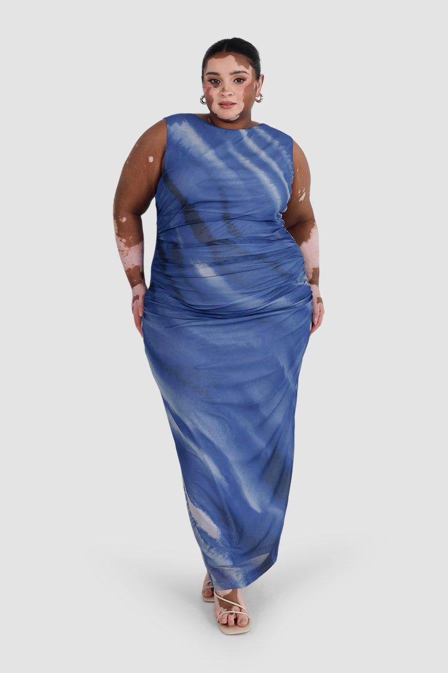 SELAYA DRESS AZURE WASH - Fayt The Label
