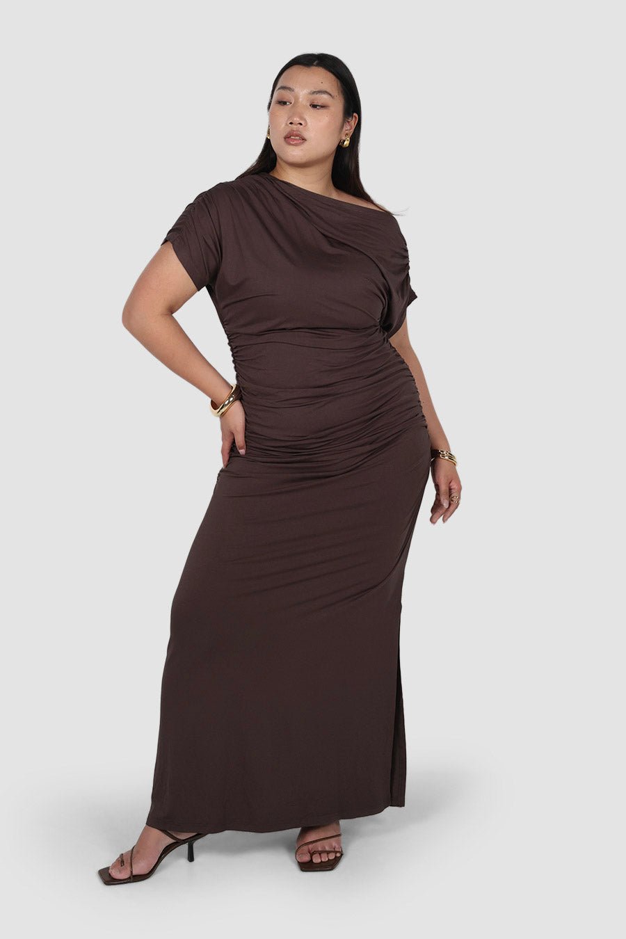 SLOANE DRESS CHOCOLATE - Fayt The Label