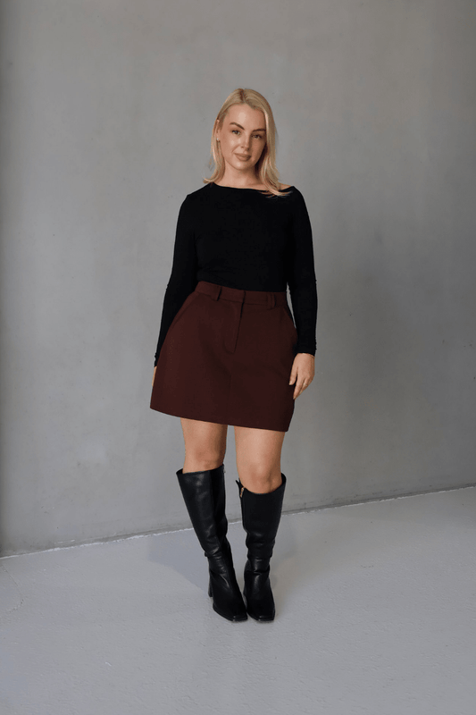 SOREVA COMFORT SKORT ESPRESSO - Fayt The Label