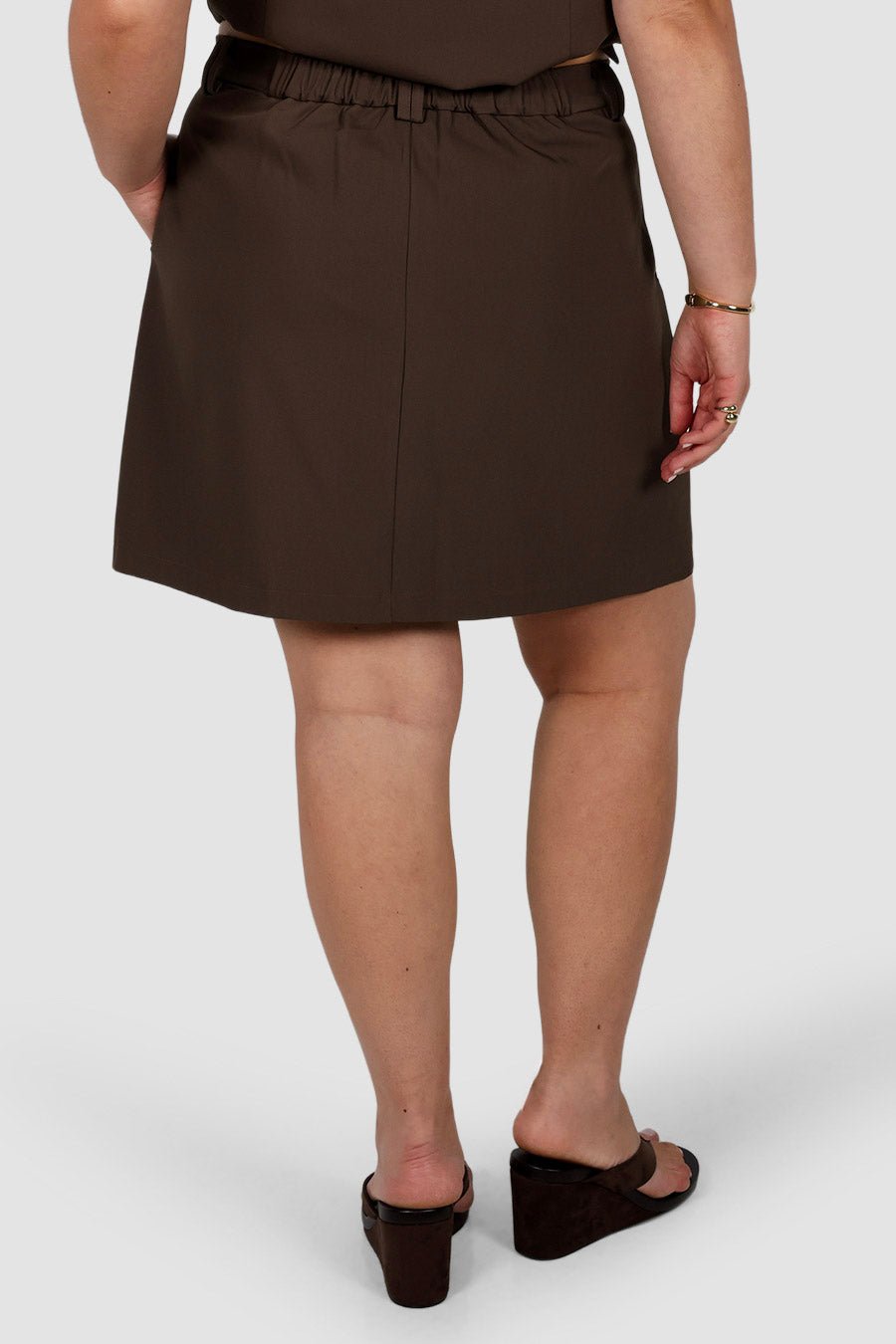 SOREVA SKORT CHOCOLATE - Fayt The Label